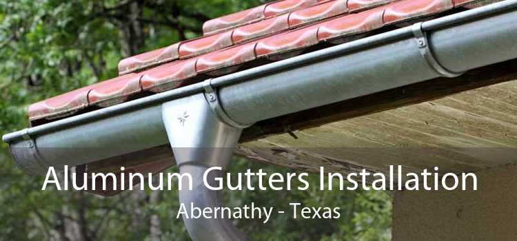 Aluminum Gutters Installation Abernathy - Texas