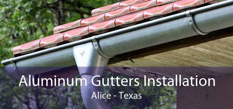 Aluminum Gutters Installation Alice - Texas