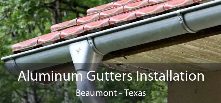 Aluminum Gutters Installation Beaumont - Texas