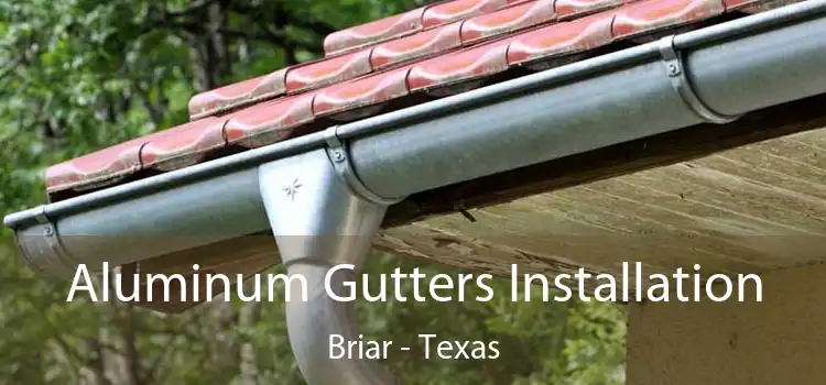 Aluminum Gutters Installation Briar - Texas