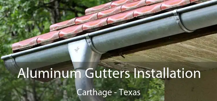 Aluminum Gutters Installation Carthage - Texas