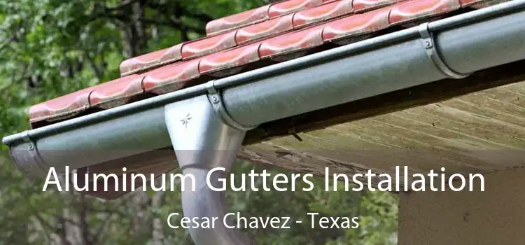 Aluminum Gutters Installation Cesar Chavez - Texas
