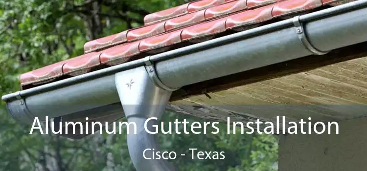 Aluminum Gutters Installation Cisco - Texas
