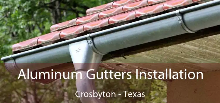 Aluminum Gutters Installation Crosbyton - Texas