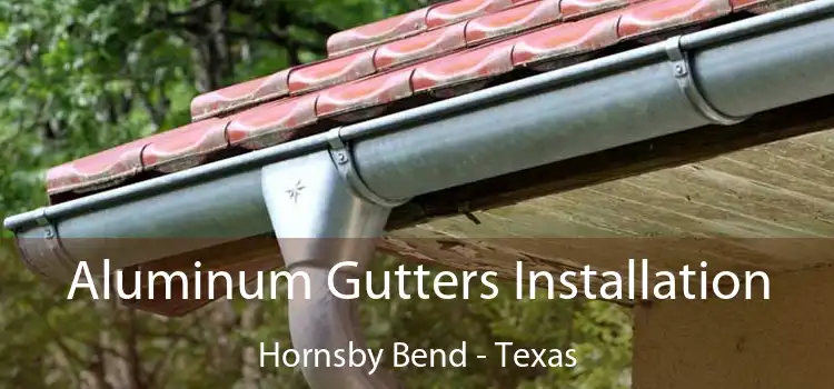 Aluminum Gutters Installation Hornsby Bend - Texas