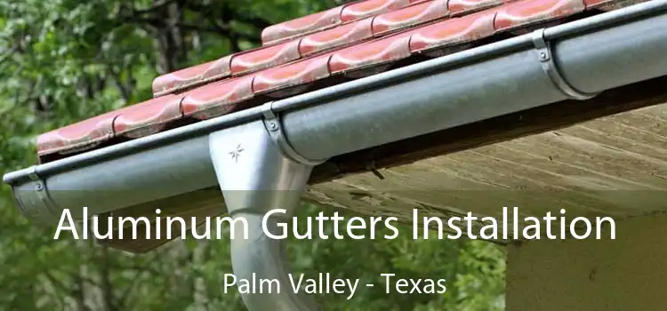 Aluminum Gutters Installation Palm Valley - Texas