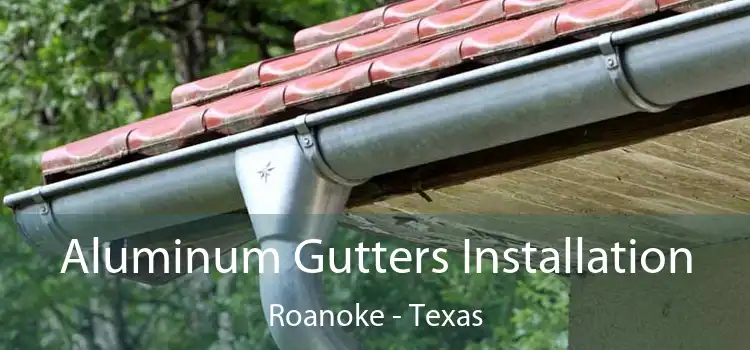 Aluminum Gutters Installation Roanoke - Texas