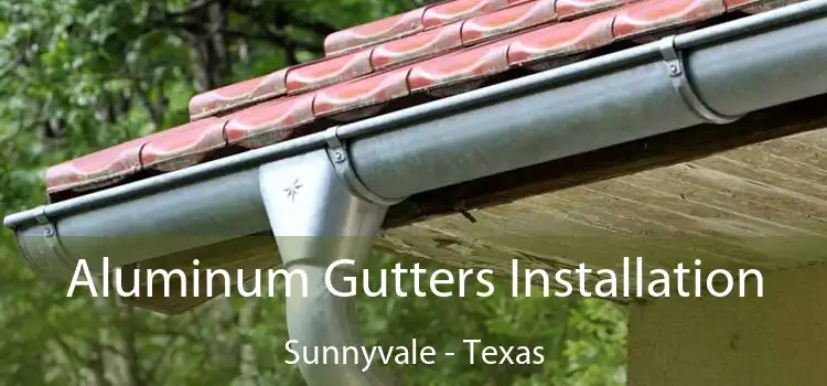 Aluminum Gutters Installation Sunnyvale - Texas