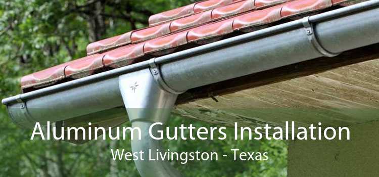 Aluminum Gutters Installation West Livingston - Texas