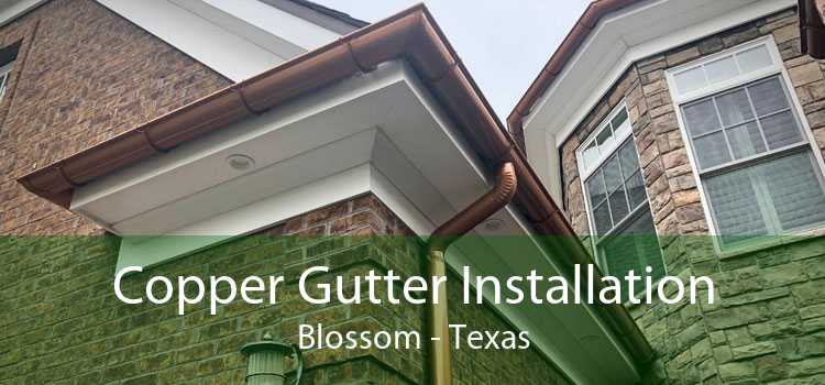 Copper Gutter Installation Blossom - Texas