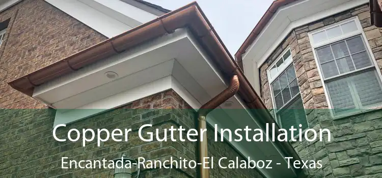Copper Gutter Installation Encantada-Ranchito-El Calaboz - Texas