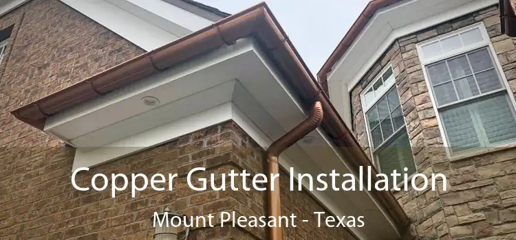 Copper Gutter Installation Mount Pleasant - Texas