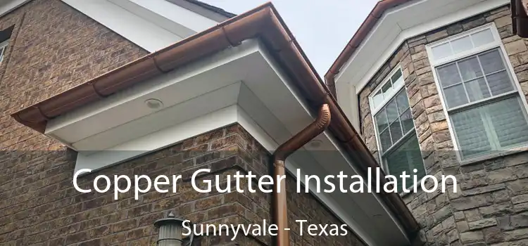 Copper Gutter Installation Sunnyvale - Texas