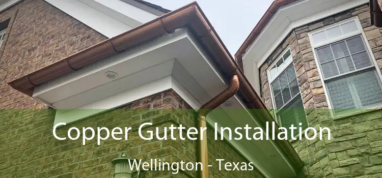Copper Gutter Installation Wellington - Texas