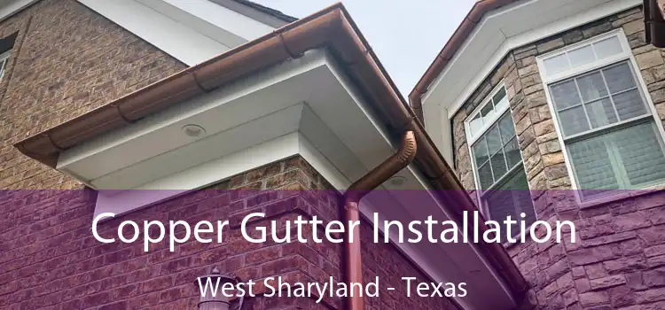 Copper Gutter Installation West Sharyland - Texas