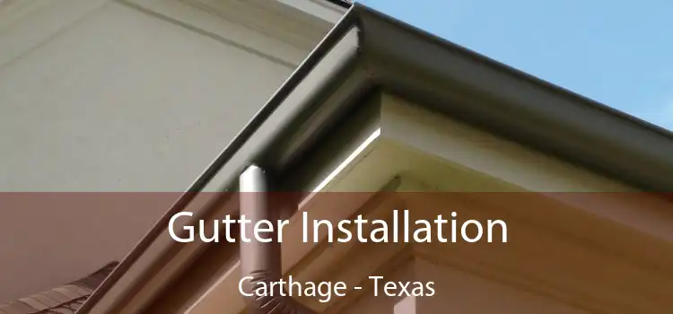 Gutter Installation Carthage - Texas