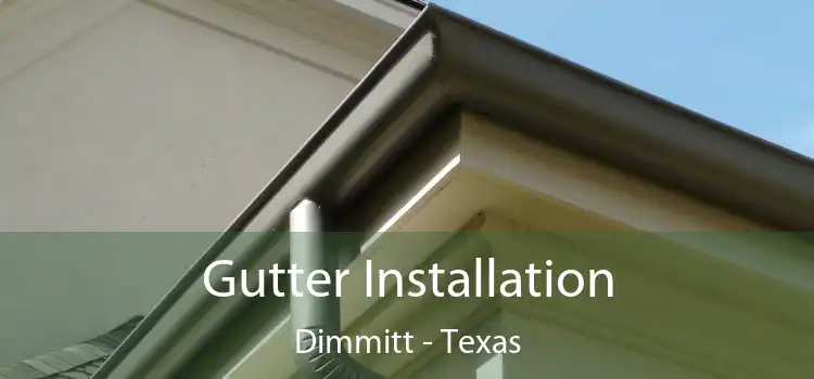 Gutter Installation Dimmitt - Texas