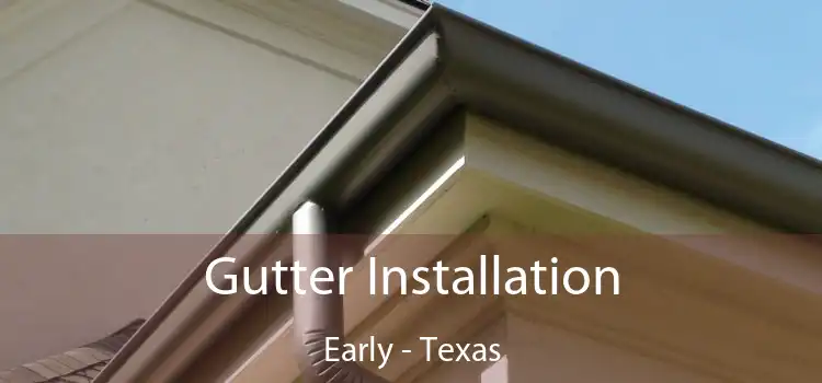 Gutter Installation Early - Texas