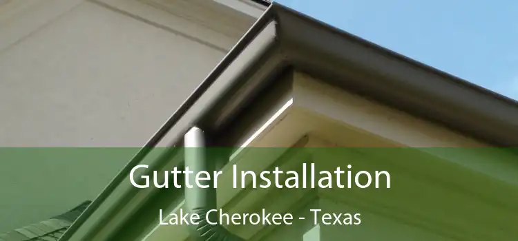 Gutter Installation Lake Cherokee - Texas