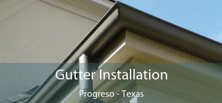 Gutter Installation Progreso - Texas