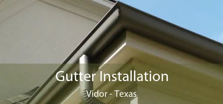 Gutter Installation Vidor - Texas