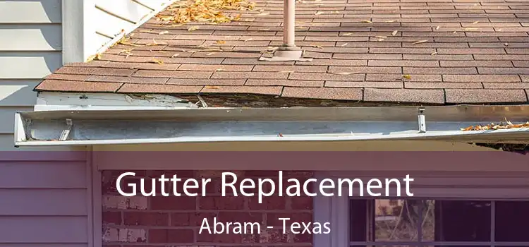 Gutter Replacement Abram - Texas
