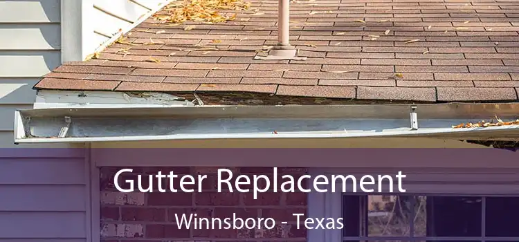 Gutter Replacement Winnsboro - Texas
