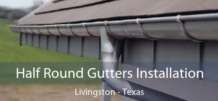 Half Round Gutters Installation Livingston - Texas