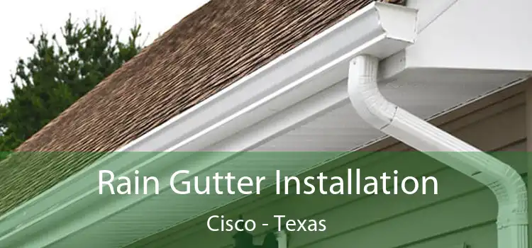 Rain Gutter Installation Cisco - Texas