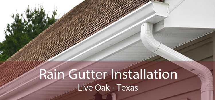 Rain Gutter Installation Live Oak - Texas