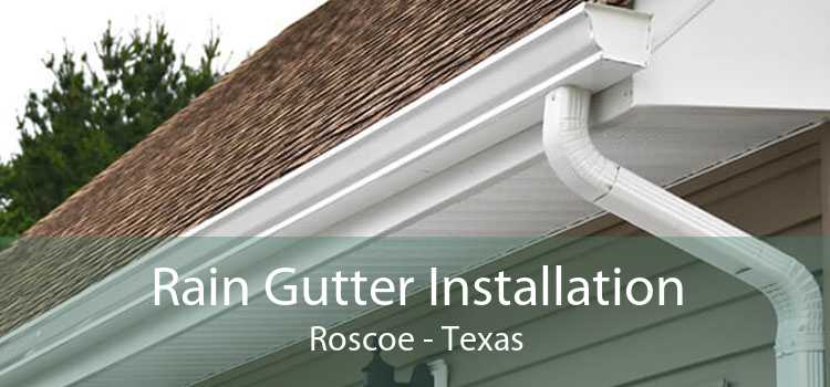 Rain Gutter Installation Roscoe - Texas