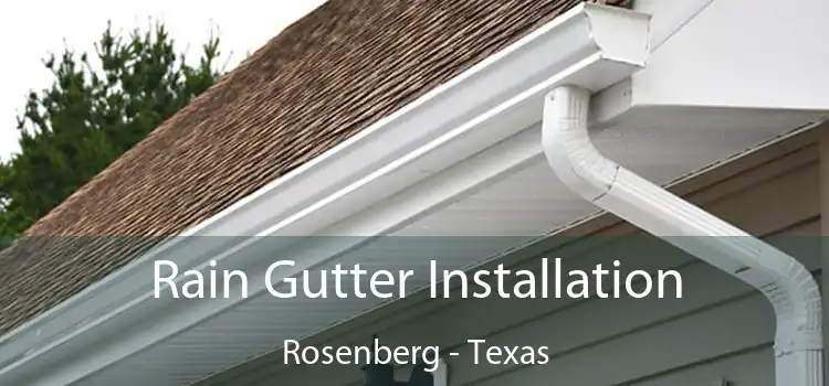 Rain Gutter Installation Rosenberg - Texas