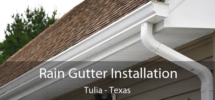 Rain Gutter Installation Tulia - Texas