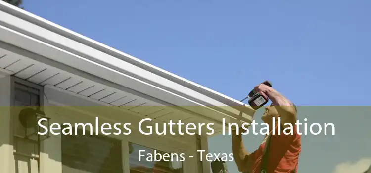 Seamless Gutters Installation Fabens - Texas