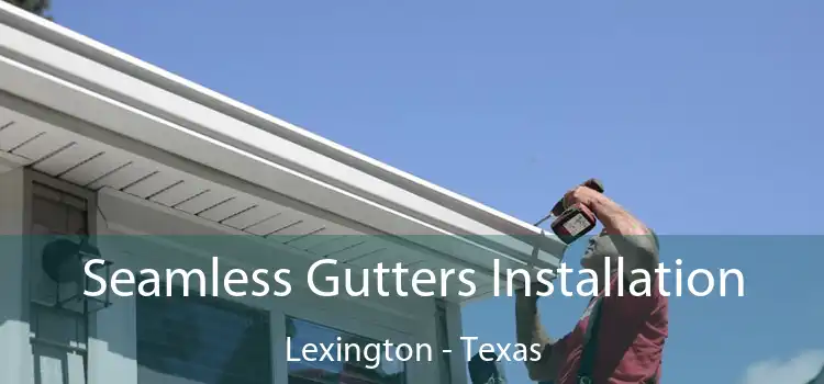 Seamless Gutters Installation Lexington - Texas
