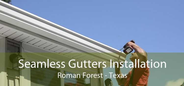 Seamless Gutters Installation Roman Forest - Texas