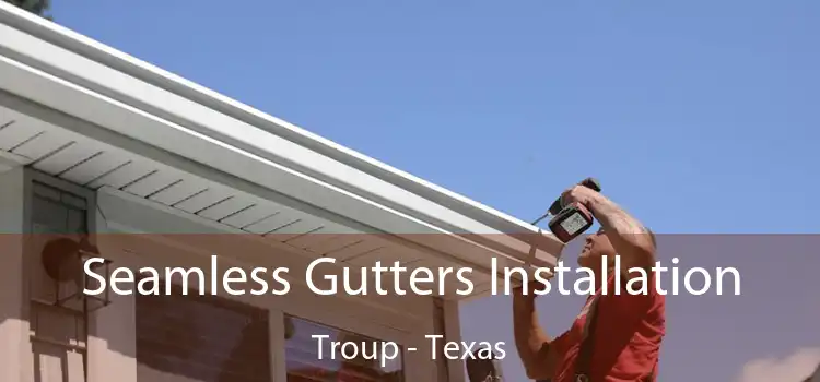 Seamless Gutters Installation Troup - Texas
