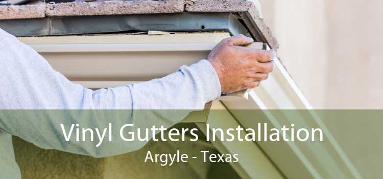 Vinyl Gutters Installation Argyle - Texas
