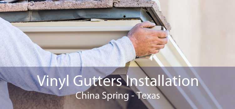 Vinyl Gutters Installation China Spring - Texas