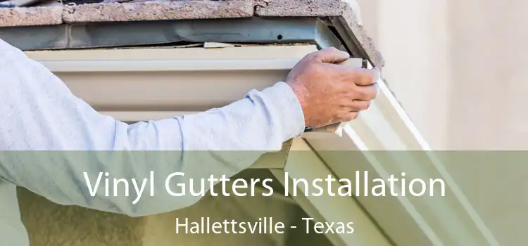 Vinyl Gutters Installation Hallettsville - Texas