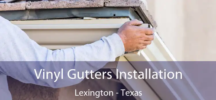 Vinyl Gutters Installation Lexington - Texas
