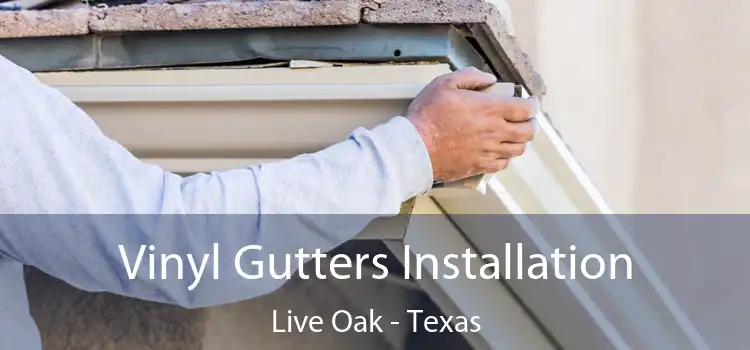 Vinyl Gutters Installation Live Oak - Texas