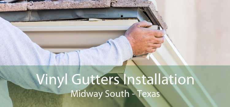 Vinyl Gutters Installation Midway South - Texas