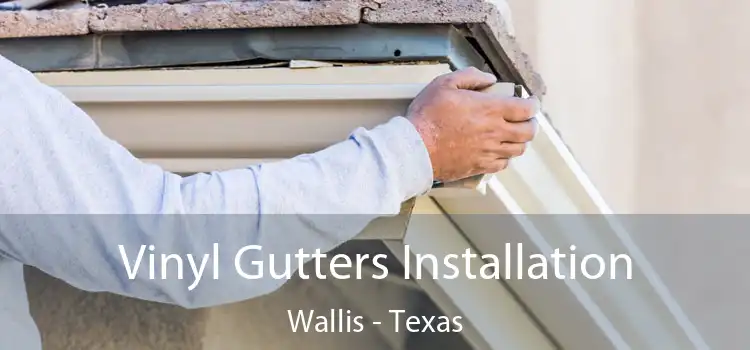 Vinyl Gutters Installation Wallis - Texas