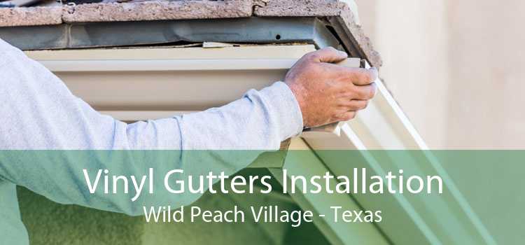 Vinyl Gutters Installation Wild Peach Village - Texas